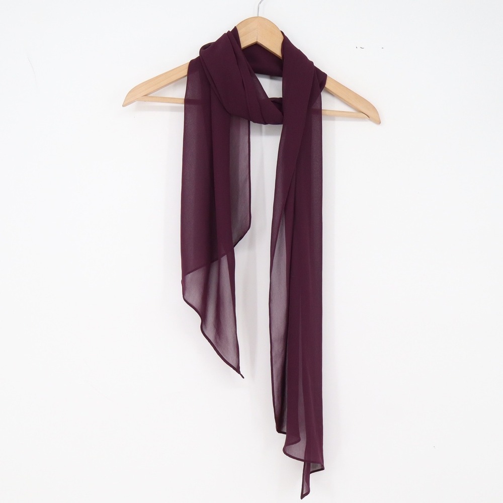 Unbranded Scarf Womens OS Chiffon Wrap Purple Sheer Lightweight Excellent